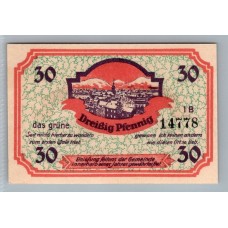 ALEMANIA 1921 BILLETE DE 30 PFENNIG SIN CIRCULAR